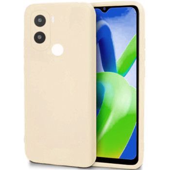 Θήκη Πλάτης Σιλικόνης Απλή για Xiaomi Redmi A1 Plus - Χρώμα: Κρέμ