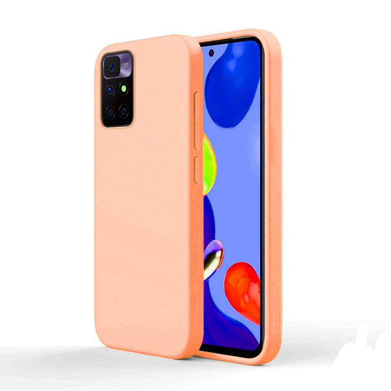 Θήκη Πλάτης Σιλικόνης Απλή για Xiaomi Poco M4 Pro 5G - Χρώμα: Ρόζ Απαλό