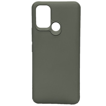 Θήκη Πλάτης Σιλικόνης Soft για Realme 7i / C17 - Χρώμα: Σκούρο Γκρι