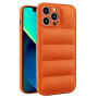 Θήκη Πλάτης Σιλικόνης Puffer Jacket για Apple iPhone 13 Pro - Χρώμα: Πορτοκαλί