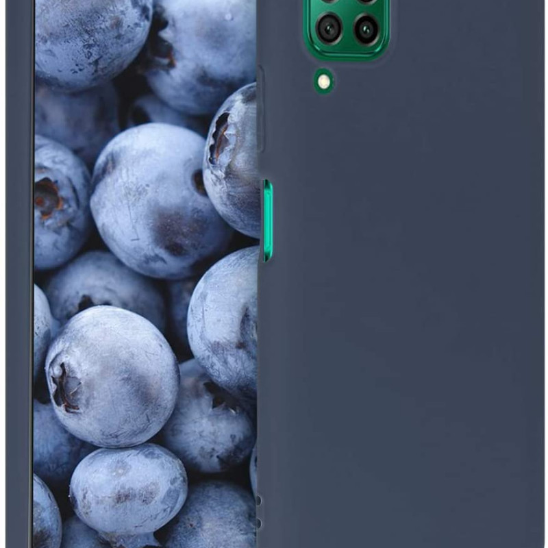 Θήκη Πλάτης Σιλικόνης Απλή για Huawei P40 Lite - Χρώμα: Σκούρο Μπλέ