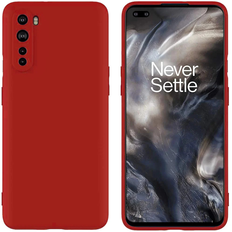 Θήκη Πλάτης Σιλικόνης Soft για Oneplus Nord 5G - Χρώμα: Κόκκινο