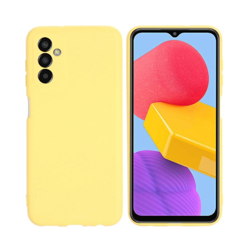 Θήκη Πλάτης Σιλικόνης Soft για Samsung Galaxy M13 - Χρώμα: Κίτρινο
