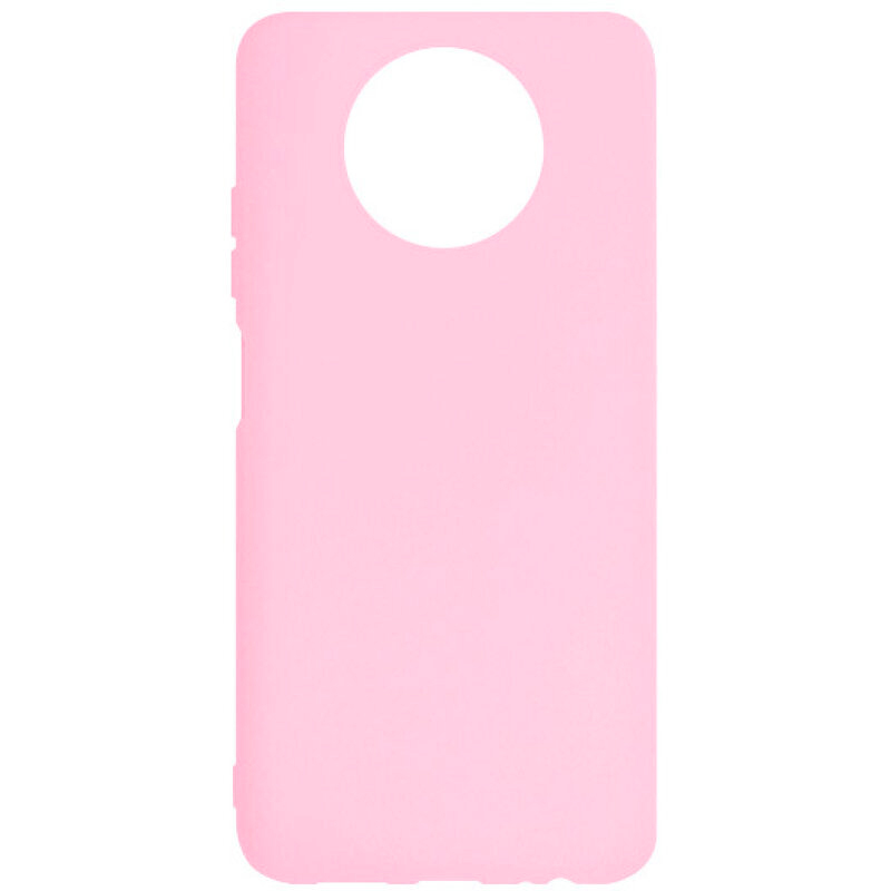 Θήκη Πλάτης Σιλικόνης Απλή για Xiaomi Redmi Note 9T 5G - Χρώμα: Ροζ