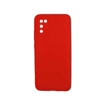 Θήκη Πλάτης Σιλικόνης Soft για Samsung Galaxy A02S - Χρώμα: Κόκκινο