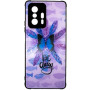 Θήκη Πλάτης Πλαστική με Σχέδια για Xiaomi Mi 11T 5G - Χρώμα: Μωβ με Πεταλούδα
