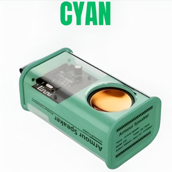 YESPLUS YS-704 Cyberpunk Διαφανές Ασύρματο Bluetooth Ηχείο LED TWS - Χρώμα: Πράσινο