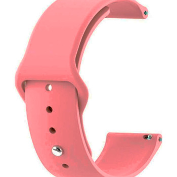 Smoothband Λουράκι Σιλικόνης με Pin για Apple Watch 42 / 44mm - Χρώμα: Ροζ
