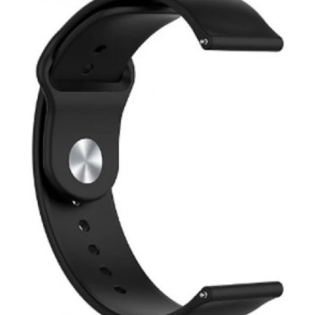 Smoothband Λουράκι Σιλικόνης με Pin για Apple Watch 38 / 40mm - Χρώμα: Μαύρο