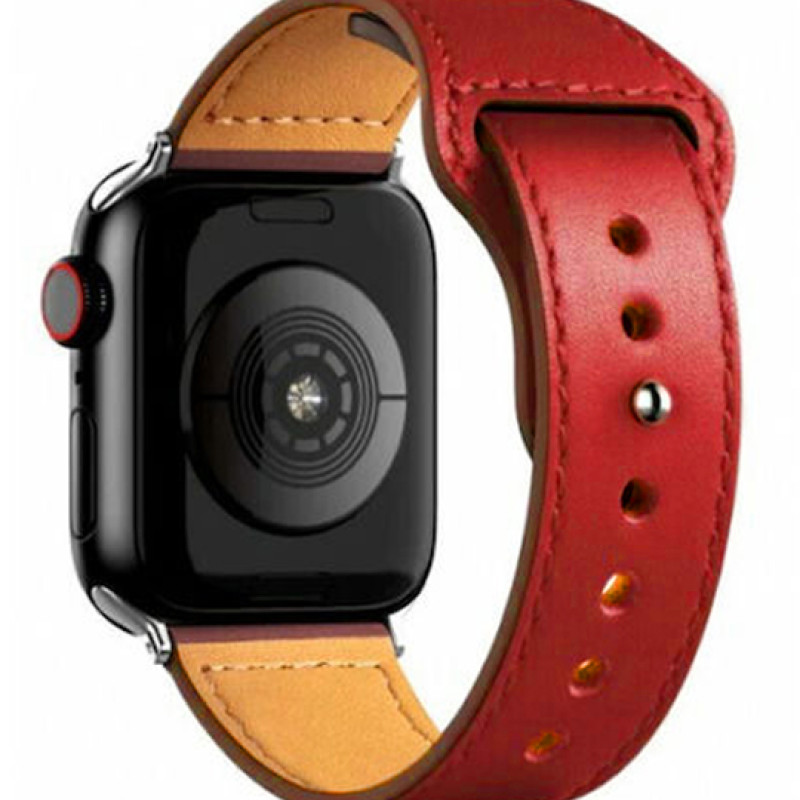 Λουράκι Δερματίνης με Pin για Apple Watch 38 / 40 / 41mm - Χρώμα: Κόκκινο Λουράκι Δερματίνης με Pin για Apple Watch 38 / 40 / 41mm - Χρώμα: Κόκκινο