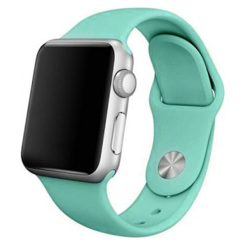 Smoothband Λουράκι Σιλικόνης με Pin για Apple Watch 42 / 44mm - Χρώμα: Τιρκουάζ