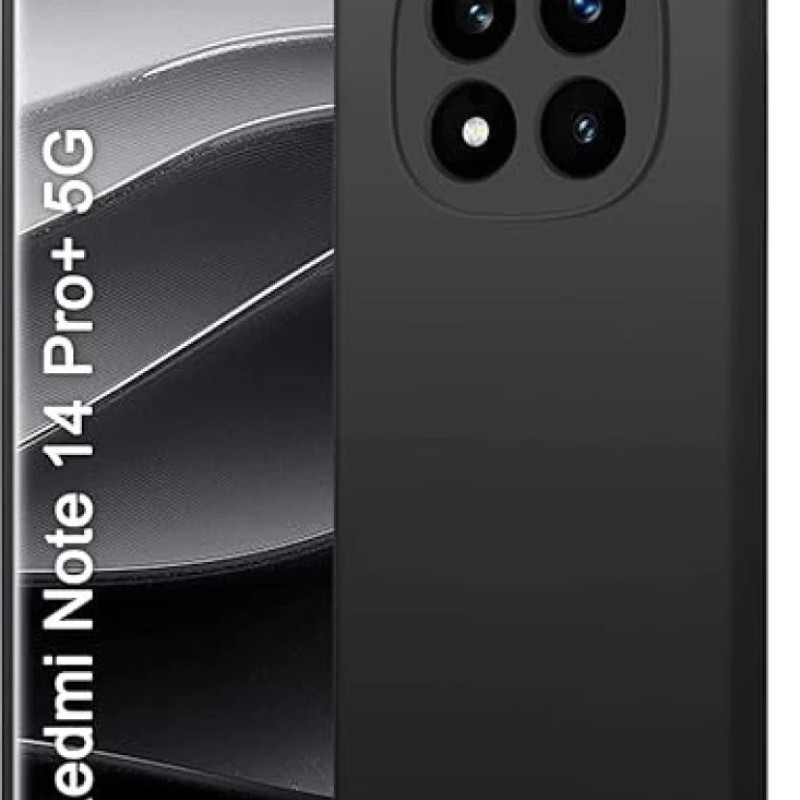 Θήκη Πλάτης Σιλικόνης Soft για Xiaomi Redmi Note 14 Pro Plus 5G - Χρώμα: Μαύρο