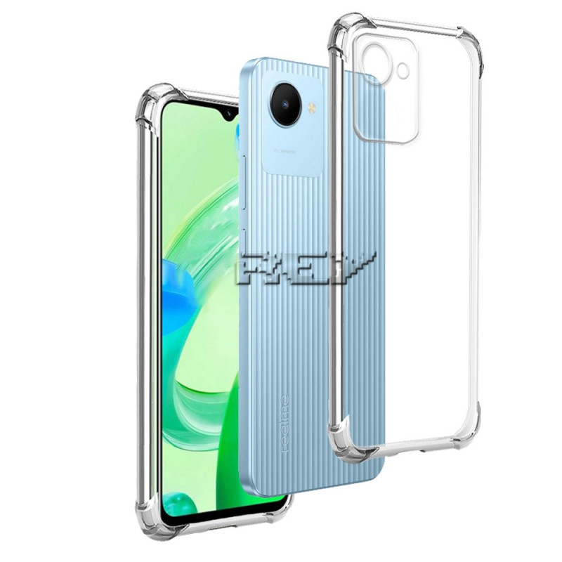 Θήκη Πλάτης Σιλικόνης Anti Shock για Realme C30 4G - Χρώμα: Διάφανο