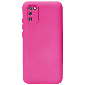 Θήκη Πλάτης Σιλικόνης Soft για Samsung Galaxy A02S - Χρώμα: Φούξια