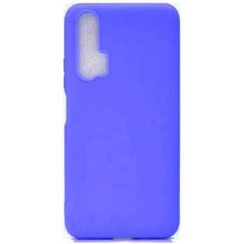 Θήκη Πλάτης Σιλικόνης Απλή για Huawei Honor 20 Pro - Χρώμα: Μπλέ