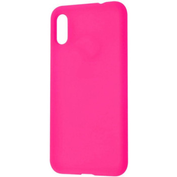 Θήκη Πλάτης Σιλικόνης Απλή για Xiaomi Redmi 7A - Χρώμα: Φούξια