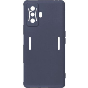 Θήκη Πλάτης Σιλικόνης Απλή για Xiaomi Poco F4 GT - Χρώμα: Σκούρο Μπλε Θήκη Πλάτης Σιλικόνης Απλή για Xiaomi Poco F4 GT - Χρώμα: Σκούρο Μπλε