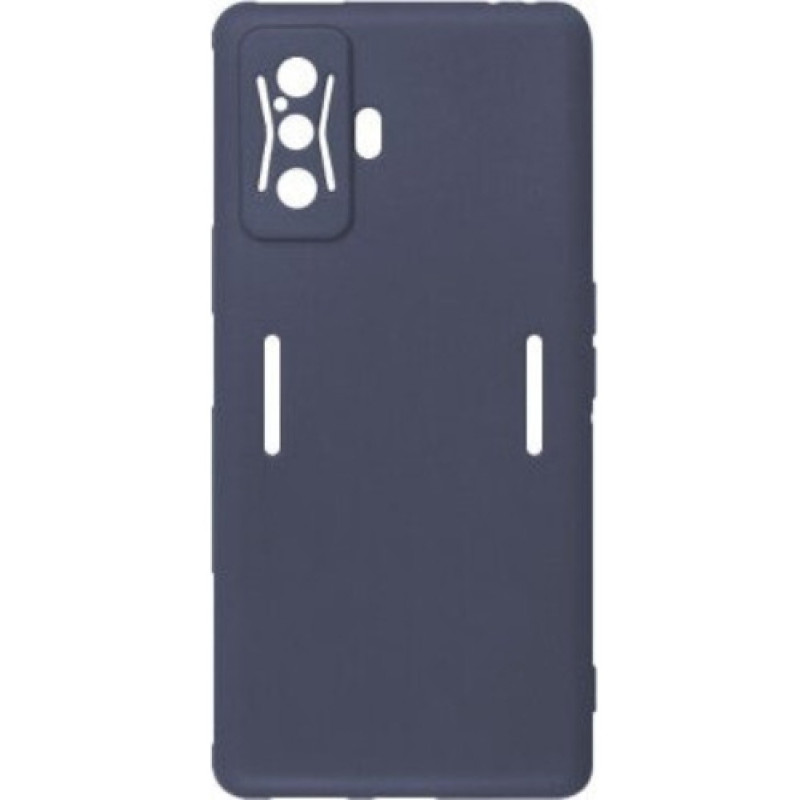 Θήκη Πλάτης Σιλικόνης Soft για Xiaomi Poco F4 GT - Χρώμα: Σκούρο Μπλε