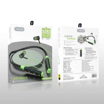 YESPLUS YS-611 Μαγνητικά Ασύρματα Bluetooth Ακουστικά Neckband - Χρώμα: Μαύρο
