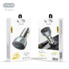 YESPLUS YS-1211 Dual LED Car Charger with Type-C & USB-A Connector 30W - Color: Silver