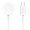 VIDVIE WLC1411-T Μαγνητικός Aσύρματος Φορτιστής Ρολογιού 3W με Καλώδιο USB Type-C 1.2m - Χρώμα: Λευκό