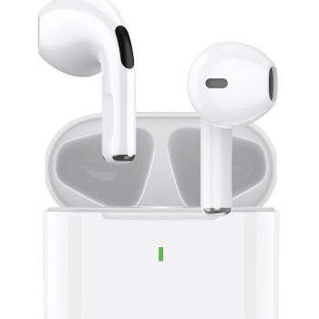 TUQIN QW22 Ασύρματα Bluetooth Ακουστικά TWS V5.4 με Θήκη Φόρτισης - Χρώμα: Λευκό