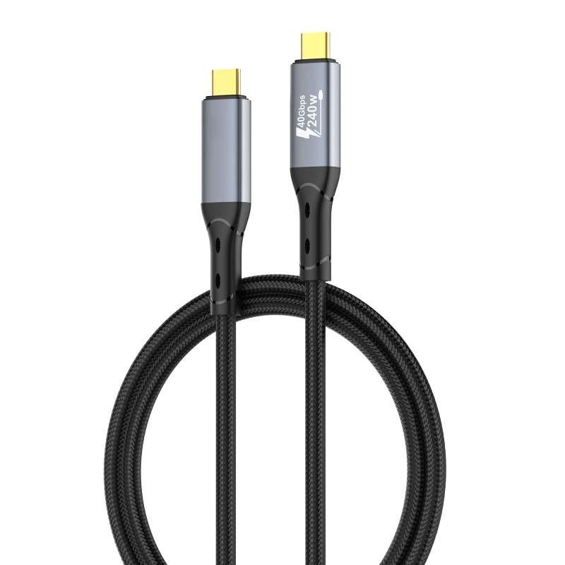 LDNIO LC921C 240W Καλώδιο Μεταφοράς Δεδομένων & Γρήγορης Φόρτισης με Θύρα Type-C σε Type-C (1m) - Χρώμα: Μαύρο