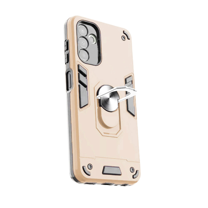 Σκληρή Θήκη Πλάτης Armor με Βάση Στήριξης για Samsung Galaxy A16 - Χρώμα: Χρυσό