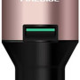 Fineblue F-458 Φορτιστής Αυτοκινήτου Συνολικής Έντασης 2.4A με μία Θύρα USB και Ακουστικά Bluetooth Χρώμα: Χρυσό Ρόζ