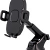 MaXlife MXCH-03 Βάση Κινητού με Βεντούζα για Αυτοκίνητο με Ρυθμιζόμενα Άγκιστρα - Χρώμα: Μαύρο