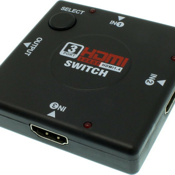 Διακόπτης HDMI με 3 Εισόδους & 1 Έξοδο 1080P 2K HDMI Switch - Χρώμα: Μαύρο