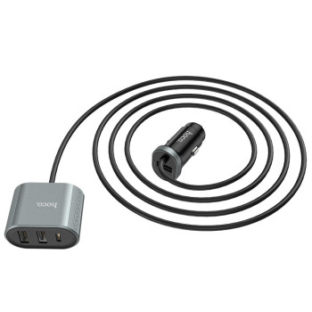 Hoco Z35 Φορτιστής Αυτοκινήτου Γρήγορης Φόρτισης με Θύρες: 3xUSB 1xType-C μαζί με Καλώδιο Ενσωματωμένο Χρώμα: Μαύρο Hoco Z35 Φορτιστής Αυτοκινήτου Γρήγορης Φόρτισης με Θύρες: 3xUSB 1xType-C μαζί με Καλώδιο Ενσωματωμένο Χρώμα: Μαύρο