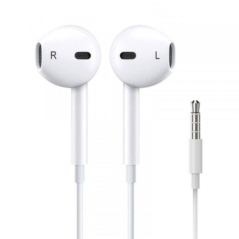 Ενσύρματα Ακουστικά EarPods Earbuds Handsfree 3.5mm Jack - Χρώμα: Άσπρο