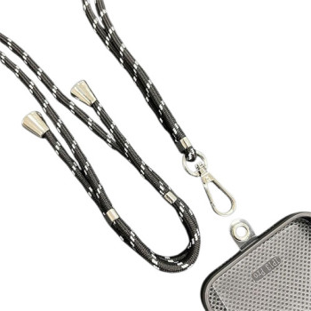 Λουράκι κινητού τηλεφώνου -Χρώμα: Μαύρο/Ασημί Λουράκι κινητού τηλεφώνου -Χρώμα: Μαύρο/Ασημί