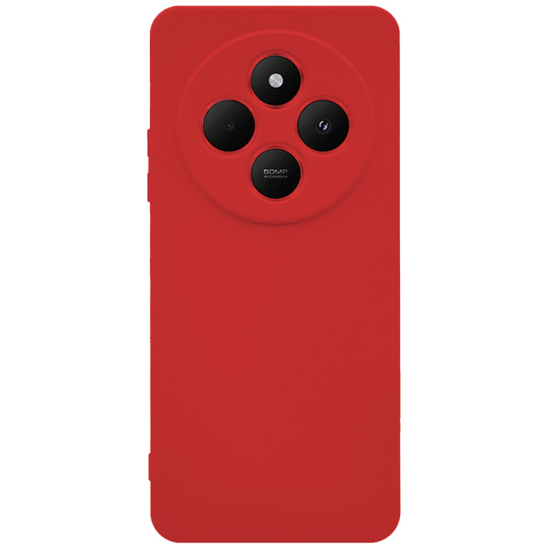 Θήκη Πλάτης Σιλικόνης Soft για Xiaomi Redmi 14C / Poco C75 - Χρώμα: Κόκκινο