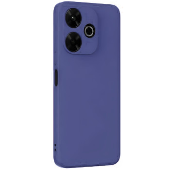 Θήκη Πλάτης Σιλικόνης Απλή για Xiaomi Redmi 13 4G / Poco M6 - Χρώμα: Σκούρο Μπλε