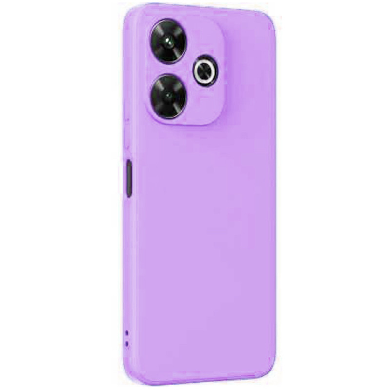 Θήκη Πλάτης Σιλικόνης Απλή για Xiaomi Redmi 13 4G / Poco M6 - Χρώμα: Λιλά