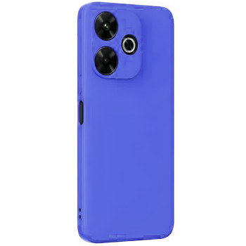 Θήκη Πλάτης Σιλικόνης Απλή για Xiaomi Redmi 13 4G / Poco M6 - Χρώμα: Μπλε