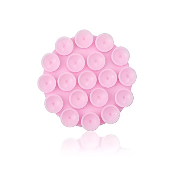 Στρογγυλή Βάση Κινητού Αυτοκινήτου με Αντιολισθητική Επιφάνεια - Χρώμα: Ροζ