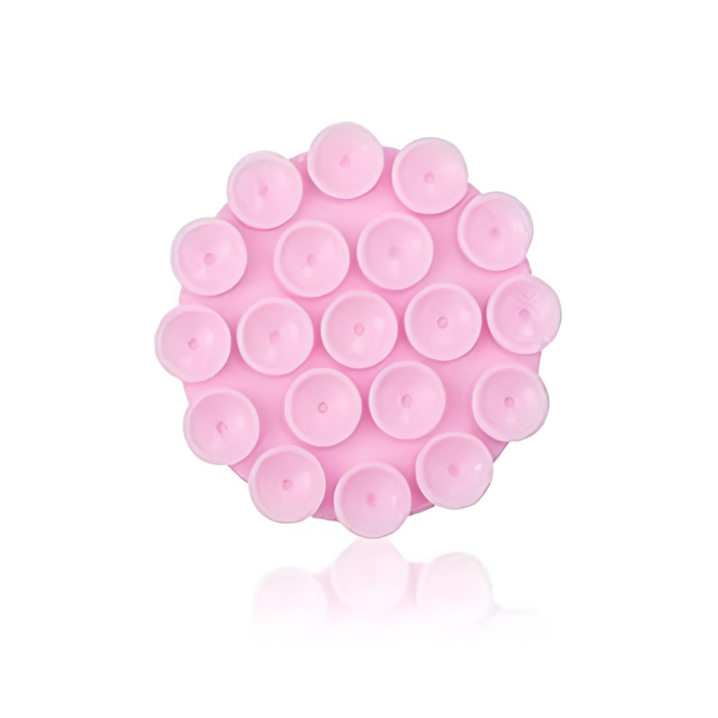 Στρογγυλή Βάση Κινητού Αυτοκινήτου με Αντιολισθητική Επιφάνεια - Χρώμα: Ροζ