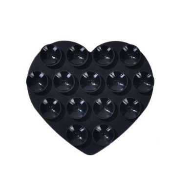 Βάση Κινητού Αυτοκινήτου ''Καρδούλα'' με Αντιολισθητική Επιφάνεια - Χρώμα: Μαύρο