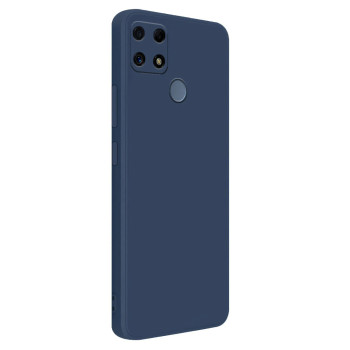 Θήκη Πλάτης Σιλικόνης Soft για Realme C25 - Χρώμα: Σκούρο Μπλέ