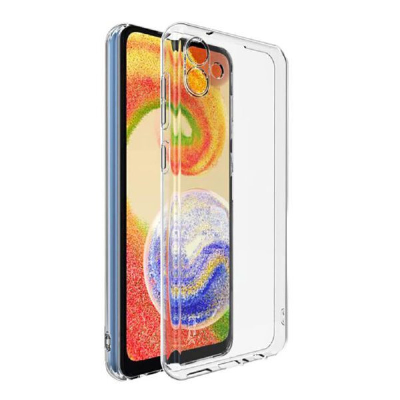 Θήκη Πλάτης Σιλικόνης Απλή για Samsung Galaxy A04 - Χρώμα: Διάφανο