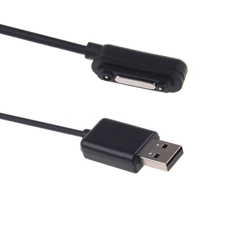 Μαγνητικό Καλώδιο Φόρτισης / Magnetic Charging Cable για Sony Xperia Z/Z1/Z2/Z3/Z4/Z5 Ultra/Compact/Plus/Premium Series 1m - Χρώμα: Μαύρο