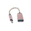 Καλώδιο Αντάπτορας Micro USB σε USB OTG - Χρώμα: Ροζ Χρυσό