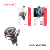 VEN-DENS VD-WLC018 Magnetic Car Phone Holder with Type-C Charging Cable 1m - Color: Black