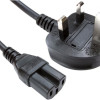 Καλώδιο Τροφοδοσίας SCHUKO IEC UK 3 Pin Mains Plug 1.6m - Χρώμα: Μαύρο