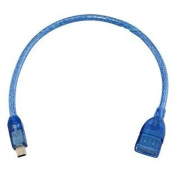 Καλώδιο USB-A Female σε Micro USB Male 25cm - Χρώμα: Μπλε Καλώδιο USB-A Female σε Micro USB Male 25cm - Χρώμα: Μπλε