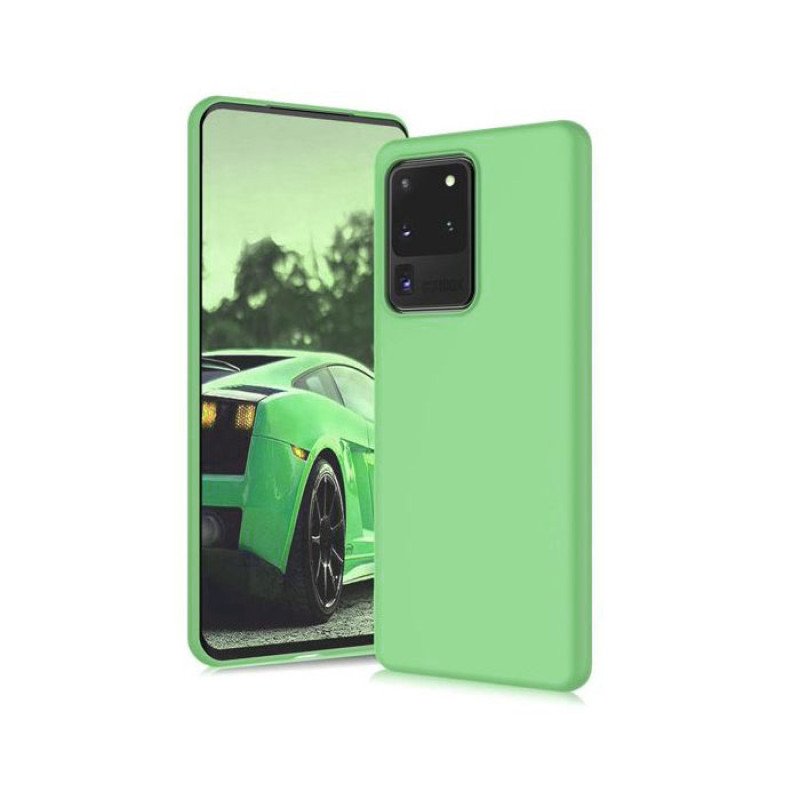 Θήκη Πλάτης Σιλικόνης Soft για Samsung Galaxy S20 Ultra - Χρώμα: Απαλό Πράσινο