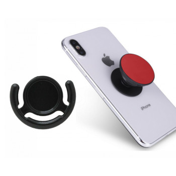 Pop Socket Κινητού με Βάση Αυτοκινήτου - Χρώμα: Κόκκινο